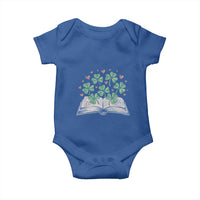 St Patricks Day Book Lover Baby Onesie Librarian Core Lucky Shamrocks