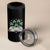 St Patricks Day Book Lover 4 in 1 Can Cooler Tumbler Librarian Core Lucky Shamrocks