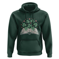 St Patricks Day Book Lover Hoodie Librarian Core Lucky Shamrocks