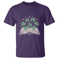 St Patricks Day Book Lover T Shirt Librarian Core Lucky Shamrocks