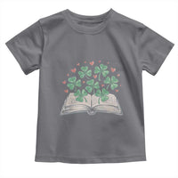 St Patricks Day Book Lover Toddler T Shirt Librarian Core Lucky Shamrocks