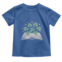 St Patricks Day Book Lover Toddler T Shirt Librarian Core Lucky Shamrocks