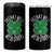 Funny St Patricks Day Drinking 4 in 1 Can Cooler Tumbler Drinks Well With Others Drunk Beer Lucky Shamrock