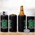 Funny St Patricks Day Drinking 4 in 1 Can Cooler Tumbler Drinks Well With Others Drunk Beer Lucky Shamrock
