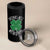 Funny St Patricks Day Drinking 4 in 1 Can Cooler Tumbler Drinks Well With Others Drunk Beer Lucky Shamrock