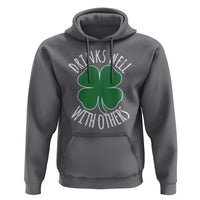 Funny St Patricks Day Drinking Hoodie Drinks Well With Others Drunk Beer Lucky Shamrock