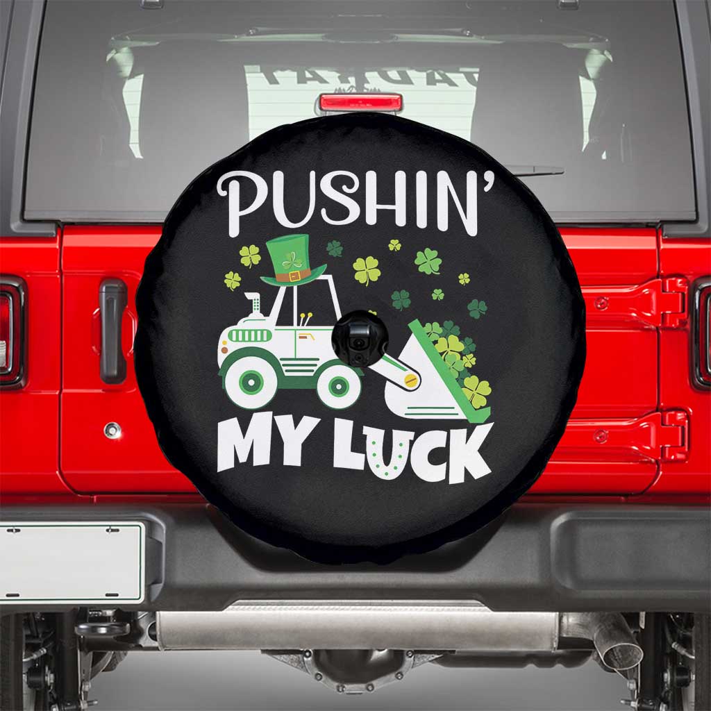St Patricks Day Boys Truck Spare Tire Cover Pushing My Luck Tractor Toy Lover