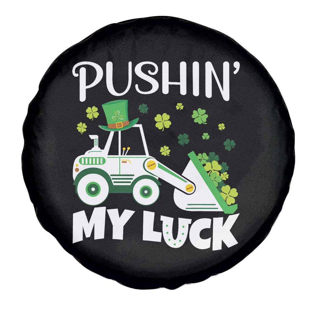 St Patricks Day Boys Truck Spare Tire Cover Pushing My Luck Tractor Toy Lover