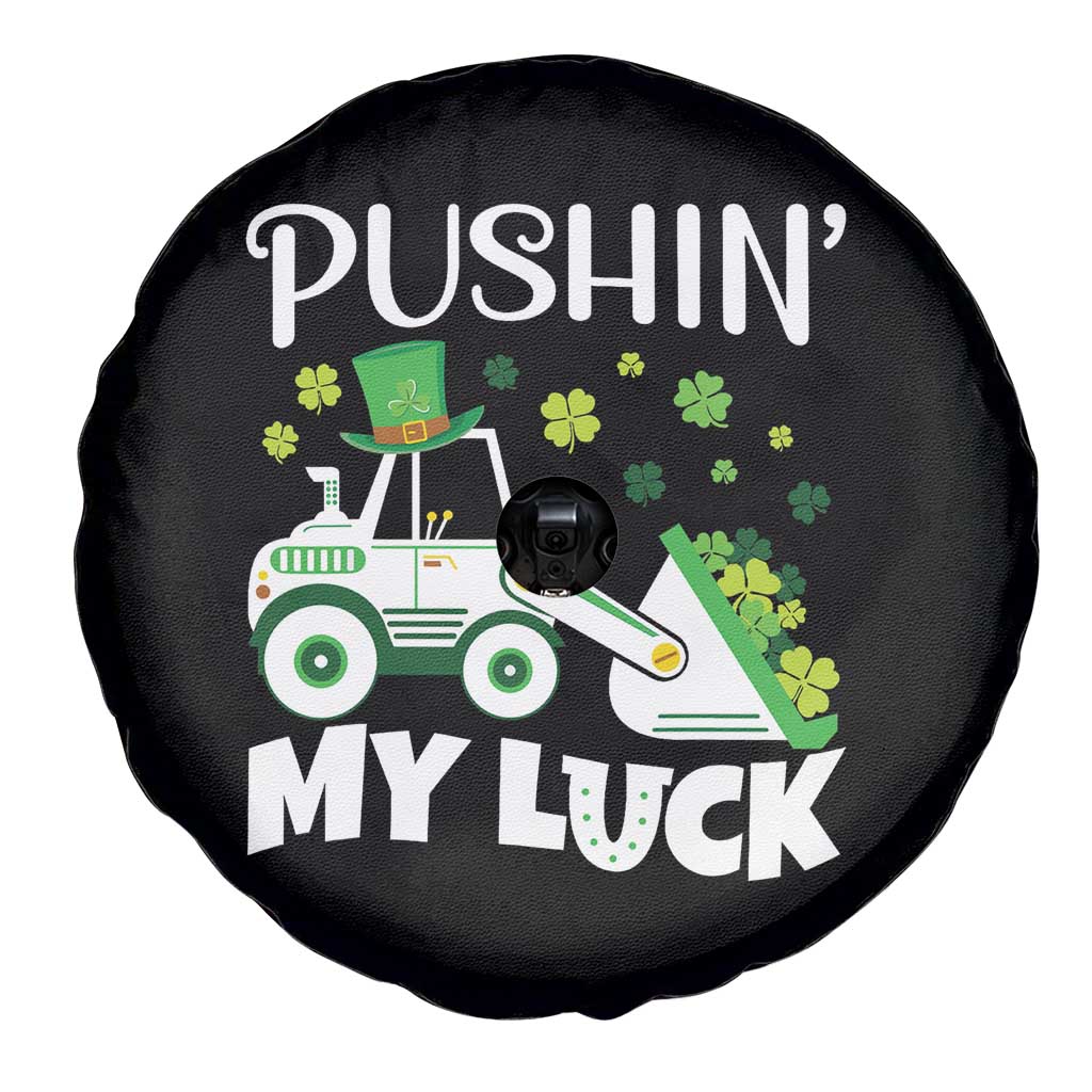St Patricks Day Boys Truck Spare Tire Cover Pushing My Luck Tractor Toy Lover