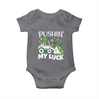 St Patricks Day Boys Truck Baby Onesie Pushing My Luck Tractor Toy Lover