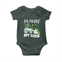 St Patricks Day Boys Truck Baby Onesie Pushing My Luck Tractor Toy Lover