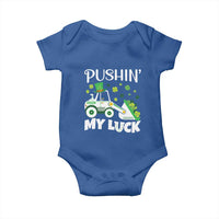 St Patricks Day Boys Truck Baby Onesie Pushing My Luck Tractor Toy Lover