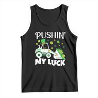 St Patricks Day Boys Truck Tank Top Pushing My Luck Tractor Toy Lover