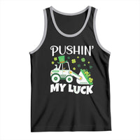 St Patricks Day Boys Truck Tank Top Pushing My Luck Tractor Toy Lover
