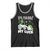 St Patricks Day Boys Truck Tank Top Pushing My Luck Tractor Toy Lover