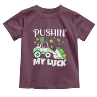 St Patricks Day Boys Truck Toddler T Shirt Pushing My Luck Tractor Toy Lover