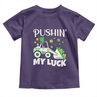 St Patricks Day Boys Truck Toddler T Shirt Pushing My Luck Tractor Toy Lover