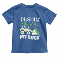 St Patricks Day Boys Truck Toddler T Shirt Pushing My Luck Tractor Toy Lover