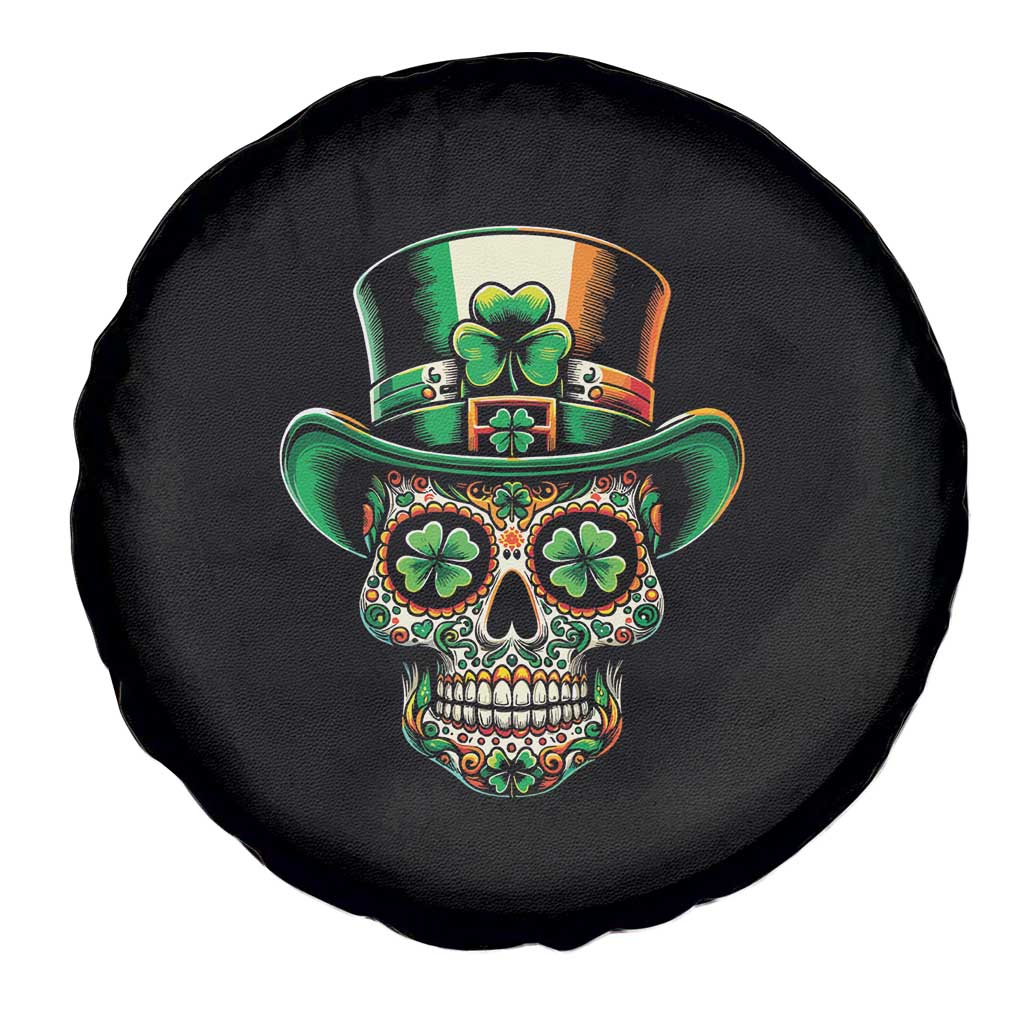 San Patties Irish Sugar Skull Spare Tire Cover St Patricks Day Of The Dead