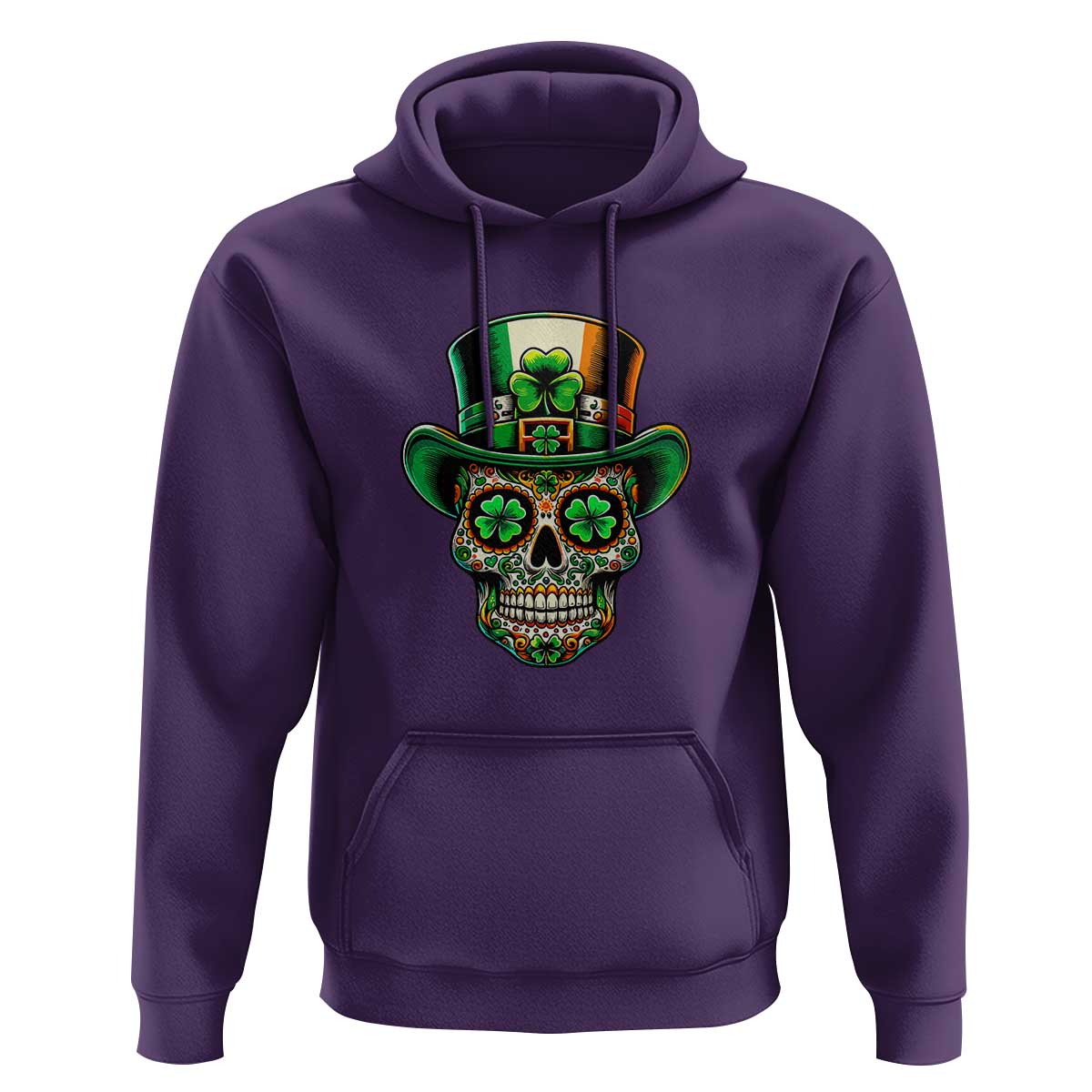 San Patties Irish Sugar Skull Hoodie St Patricks Day Of The Dead