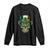 San Patties Irish Sugar Skull Long Sleeve Shirt St Patricks Day Of The Dead