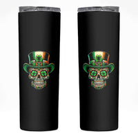 San Patties Irish Sugar Skull Skinny Tumbler St Patricks Day Of The Dead