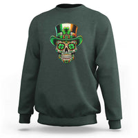 San Patties Irish Sugar Skull Sweatshirt St Patricks Day Of The Dead