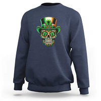 San Patties Irish Sugar Skull Sweatshirt St Patricks Day Of The Dead