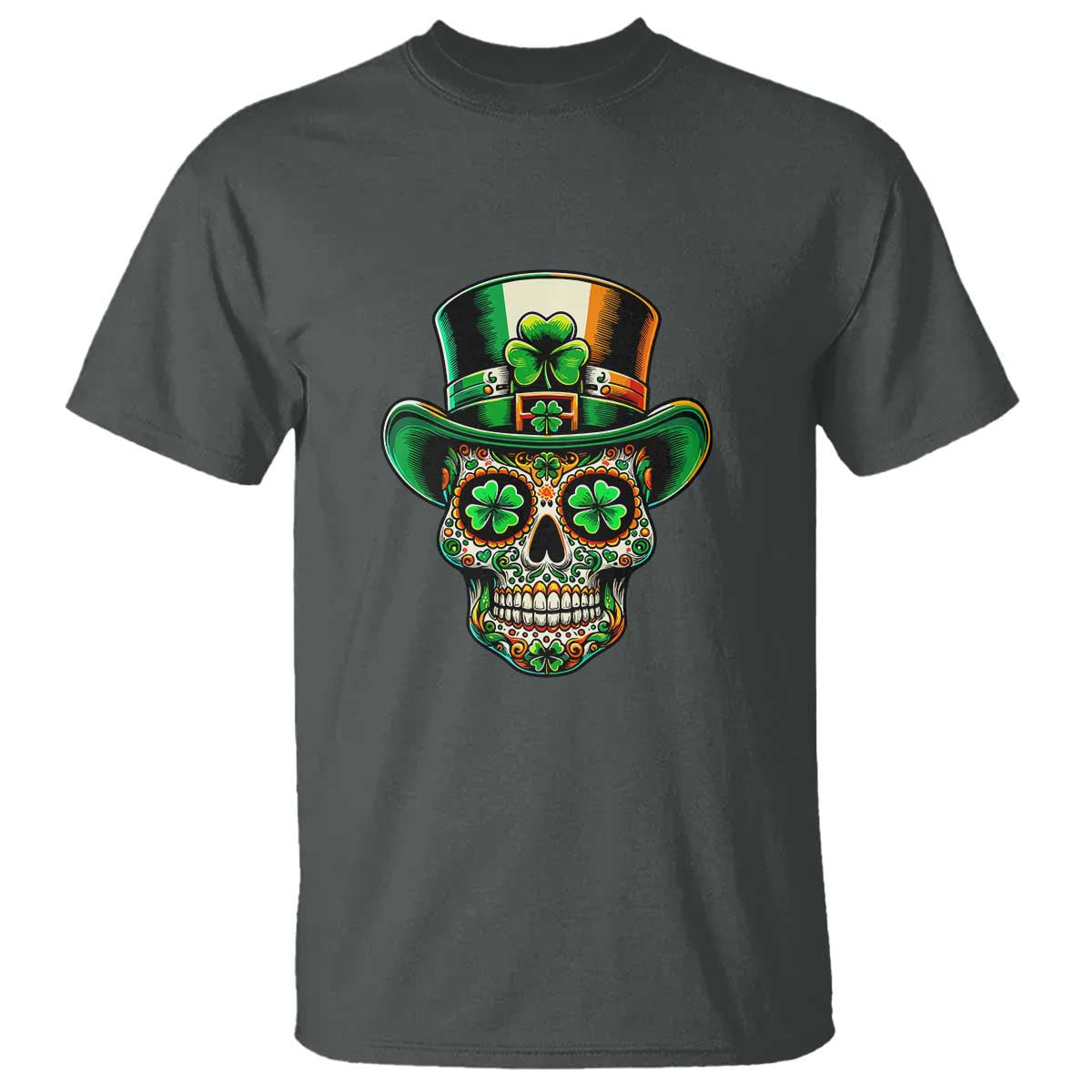 San Patties Irish Sugar Skull T Shirt St Patricks Day Of The Dead