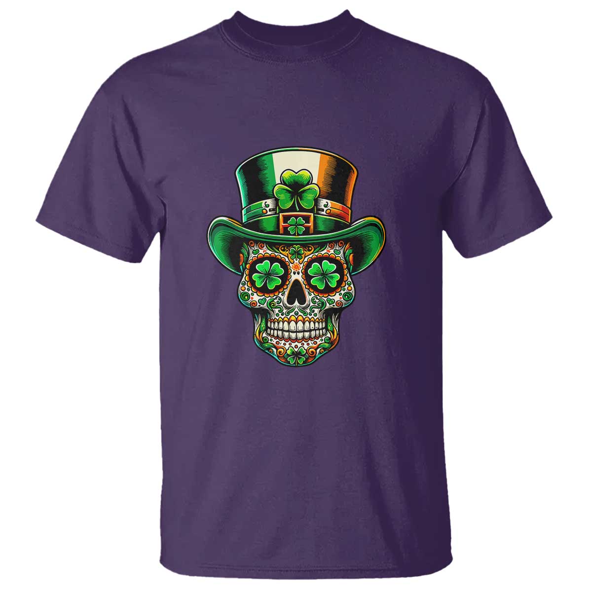 San Patties Irish Sugar Skull T Shirt St Patricks Day Of The Dead