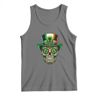 San Patties Irish Sugar Skull Tank Top St Patricks Day Of The Dead