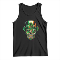 San Patties Irish Sugar Skull Tank Top St Patricks Day Of The Dead