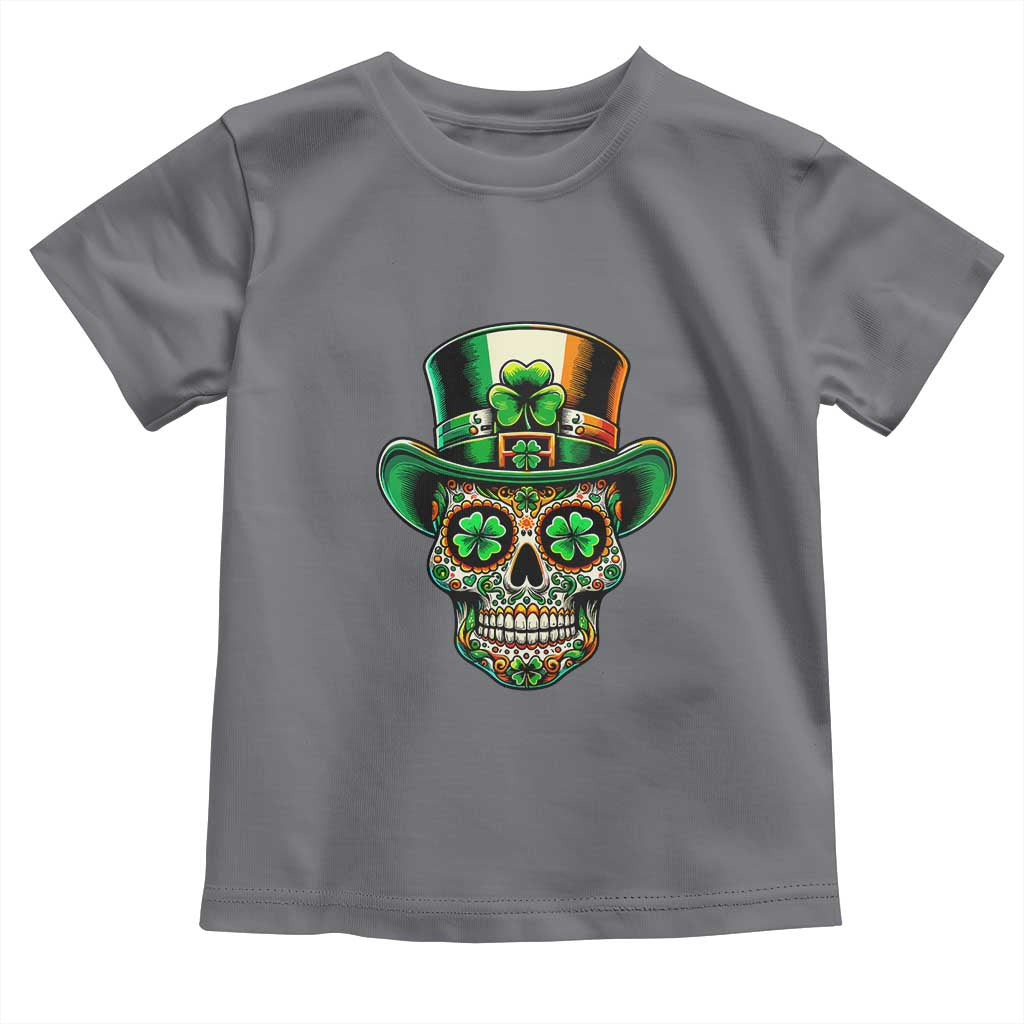 San Patties Irish Sugar Skull Toddler T Shirt St Patricks Day Of The Dead