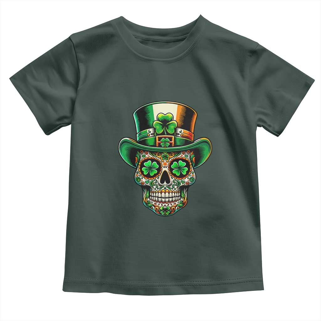 San Patties Irish Sugar Skull Toddler T Shirt St Patricks Day Of The Dead