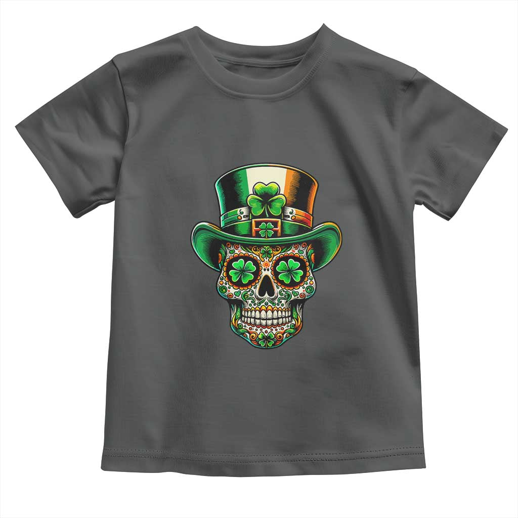 San Patties Irish Sugar Skull Toddler T Shirt St Patricks Day Of The Dead