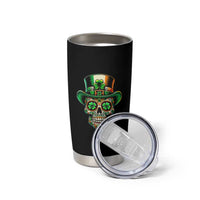 San Patties Irish Sugar Skull Tumbler Cup St Patricks Day Of The Dead