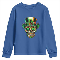 San Patties Irish Sugar Skull Youth Sweatshirt St Patricks Day Of The Dead