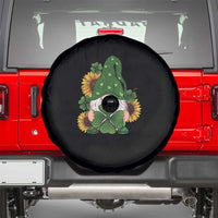 St Patrick's Day Cute Gnomes Spare Tire Cover Holding Shamrock Sunflower
