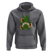 St Patrick's Day Cute Gnomes Hoodie Holding Shamrock Sunflower