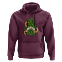St Patrick's Day Cute Gnomes Hoodie Holding Shamrock Sunflower