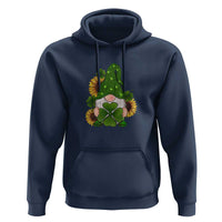 St Patrick's Day Cute Gnomes Hoodie Holding Shamrock Sunflower