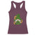 St Patrick's Day Cute Gnomes Racerback Tank Top Holding Shamrock Sunflower