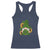 St Patrick's Day Cute Gnomes Racerback Tank Top Holding Shamrock Sunflower