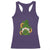 St Patrick's Day Cute Gnomes Racerback Tank Top Holding Shamrock Sunflower