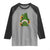 St Patrick's Day Cute Gnomes Raglan Shirt Holding Shamrock Sunflower