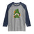 St Patrick's Day Cute Gnomes Raglan Shirt Holding Shamrock Sunflower