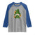 St Patrick's Day Cute Gnomes Raglan Shirt Holding Shamrock Sunflower