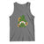St Patrick's Day Cute Gnomes Tank Top Holding Shamrock Sunflower