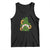 St Patrick's Day Cute Gnomes Tank Top Holding Shamrock Sunflower