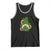 St Patrick's Day Cute Gnomes Tank Top Holding Shamrock Sunflower